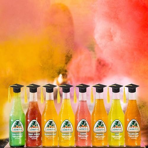 Miniatura 7 de Geiserailie 36 mini gorras de graduación 2024 con borlas para botellas de vino de graduación (gorra negra con borla dorada)