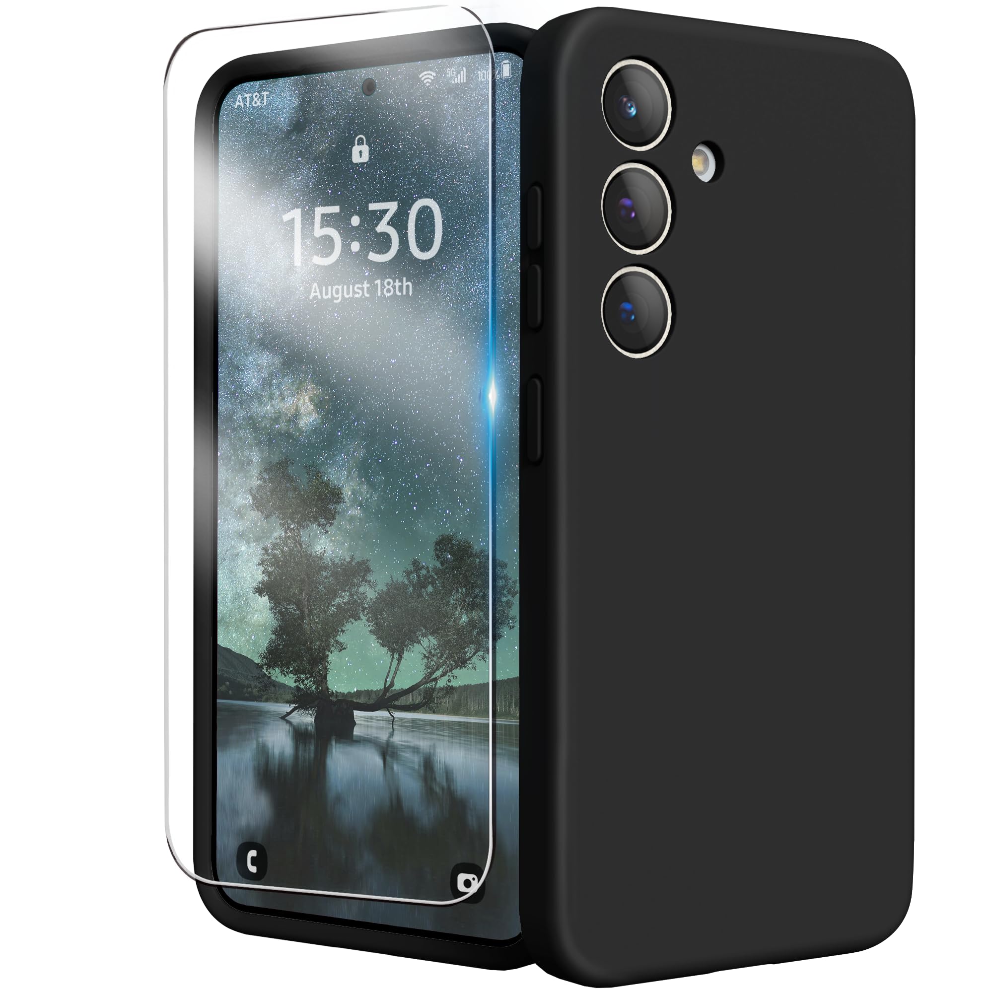 INGIDO Designed for Samsung S24 Plus Case 6.7 inch, Liquid Silicone Case with Camera Protection with Microfiber Lining Shockproof Phone Case Cover for