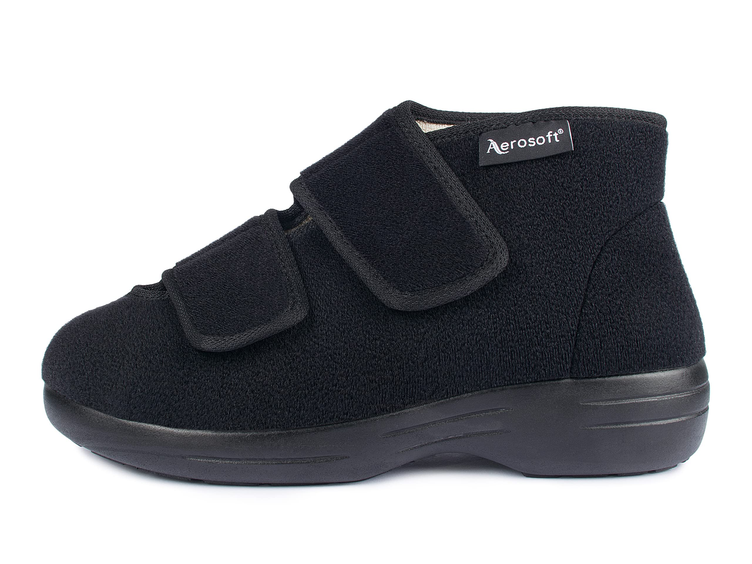 Aerosoft Klett-Stiefel Stretch 13 Damen Herren Hausschuh Weite G-H Wechselfußbett