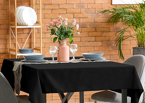 Miniatura 3 de Utopia Kitchen - Paquete de 2 manteles cuadrados lavables a máquina, tela de poliéster, para comedor, fiestas de bufé, pícnic, eventos, bodas y