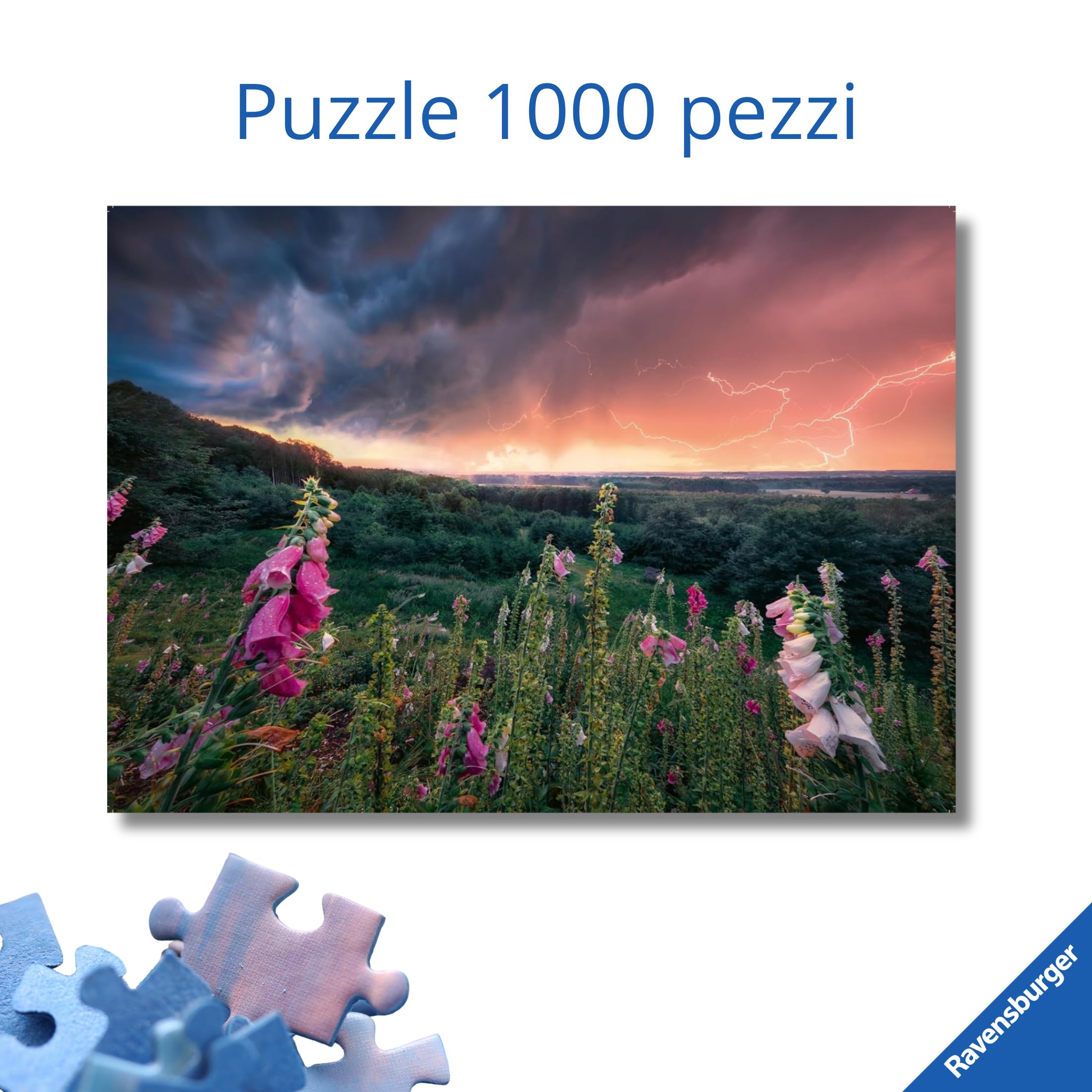Ravensburger - Puzzle 1000 Pezzi Val D'orcia, Toscana​ | Puzzle 1000 Pezzi Paesaggi Con Una Misura Di 70x50 Cm | Regalo Per Adulti E Bambini Da 14 Anni E Più