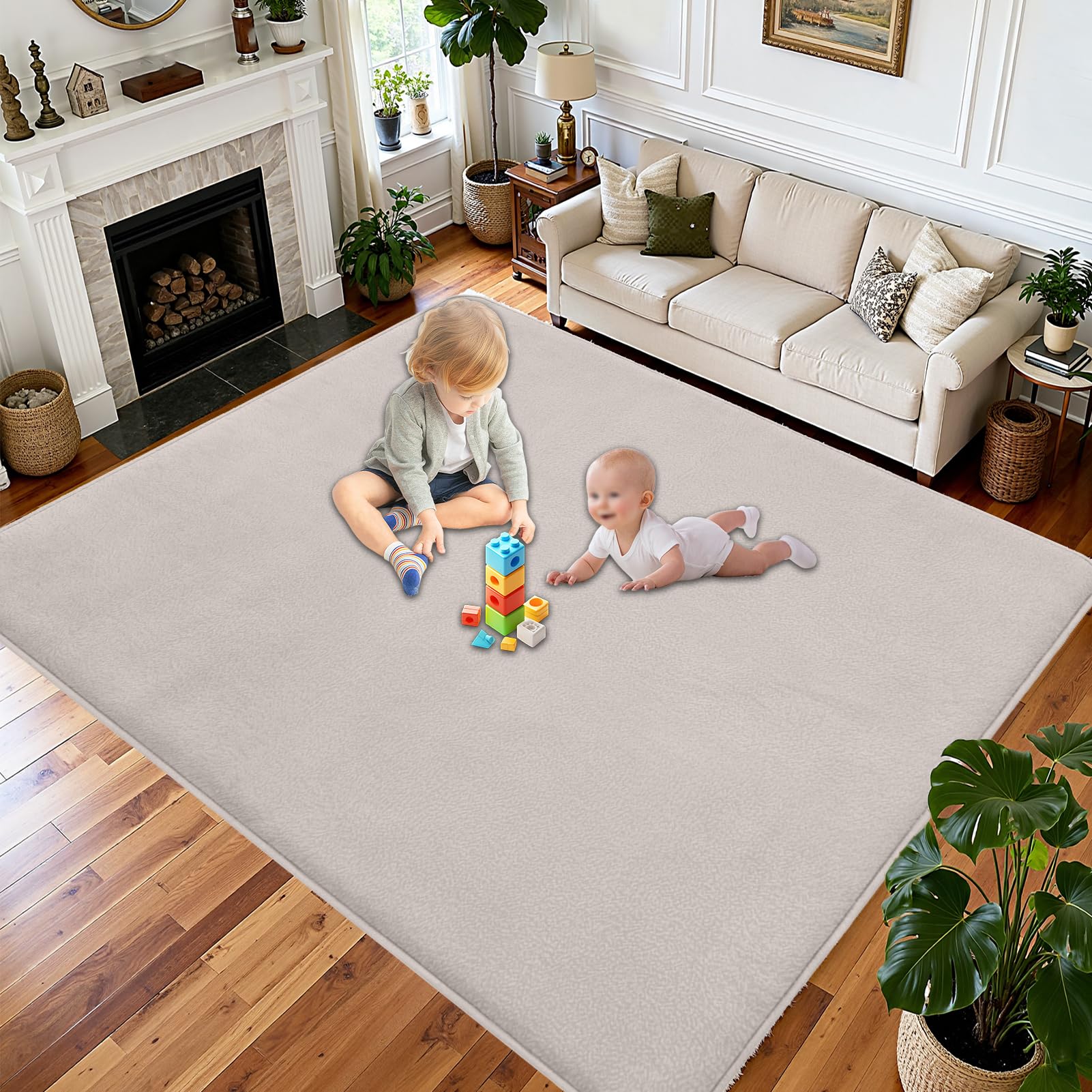 Mata do zabawy dla niemowląt Dywan dla niemowląt gruby 3 cm 200 x 350 cm
