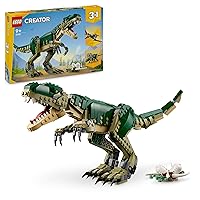 LEGO Creator 3 in 1 T. Rex, Dinosauro Giocattolo Trasformabile in 3 Modellini Snodabili