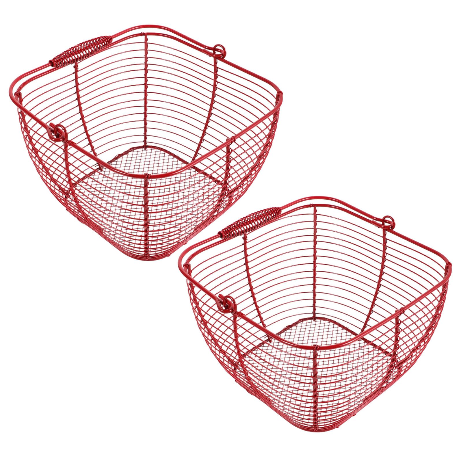 Cesta para huevos de hierro redonda y multiusos para decoración vintage de mesa y jardín