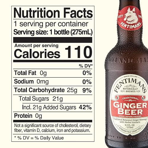 Miniatura 2 de Fentimans Ginger Beer - Cerveza de jengibre sin alcohol cerveza de jengibre elaborada bontánicamente refresco natural hecha con raíz de jengibre