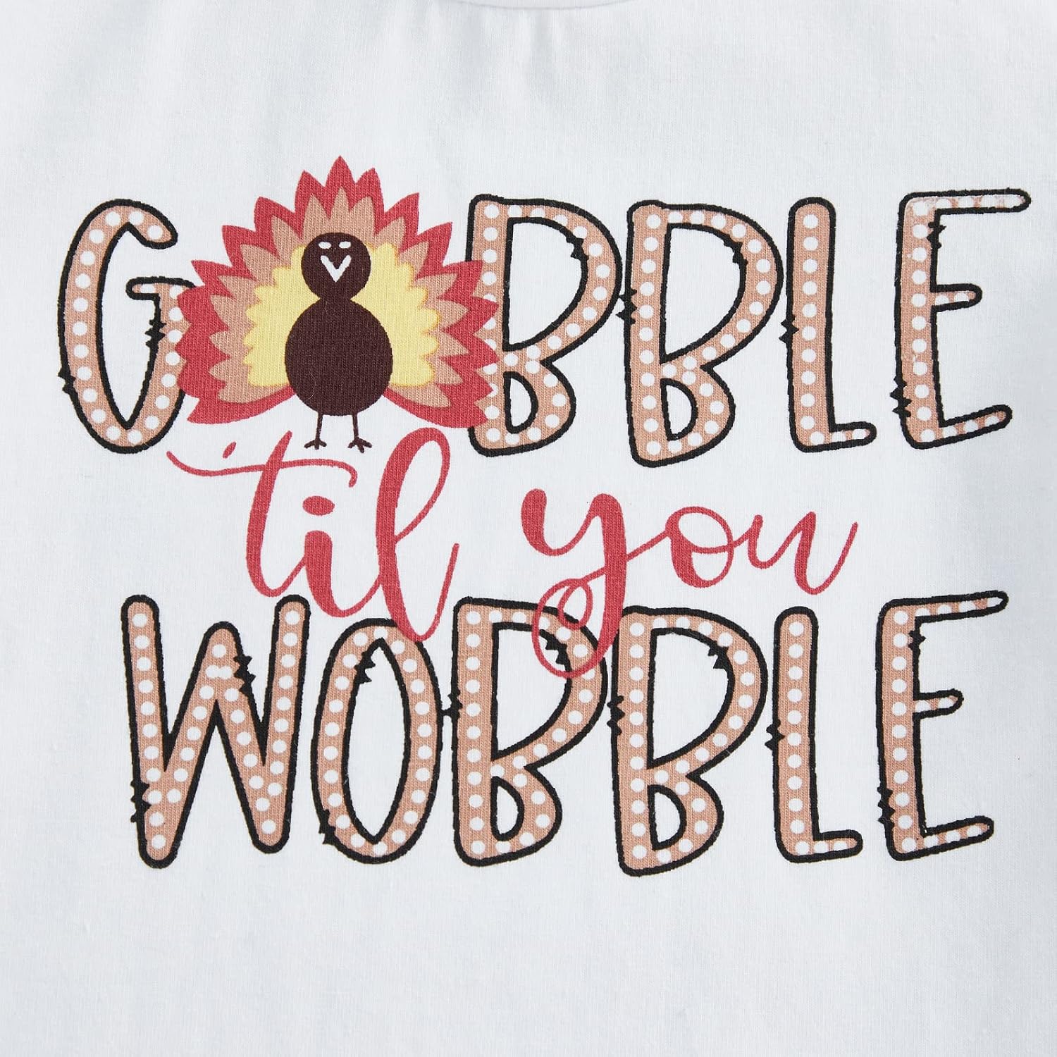 Toddler Baby Girl Thanksgiving Clothes Letters Print Short Sleeve T-Shirt Flared Pants Set Bell Bottoms Outfits - Image 5