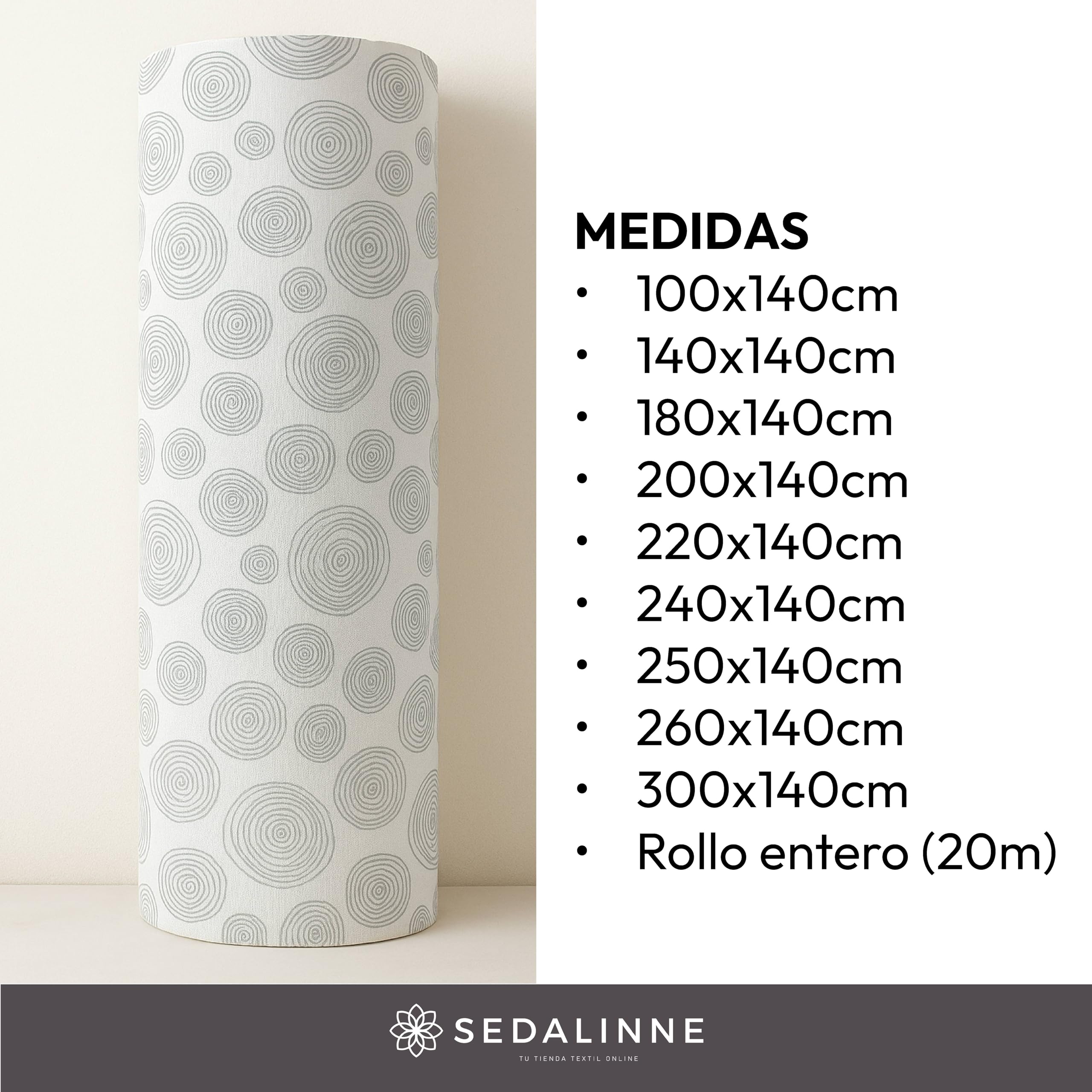 Mantel Hule Hojas Rollo Entero de 20 m - Mantel Mesa Rectangular de PVC para Cocina o Comedor - Impermeable y Antimanchas - Fácil de Limpiar y Resistente - Estilo Circulos