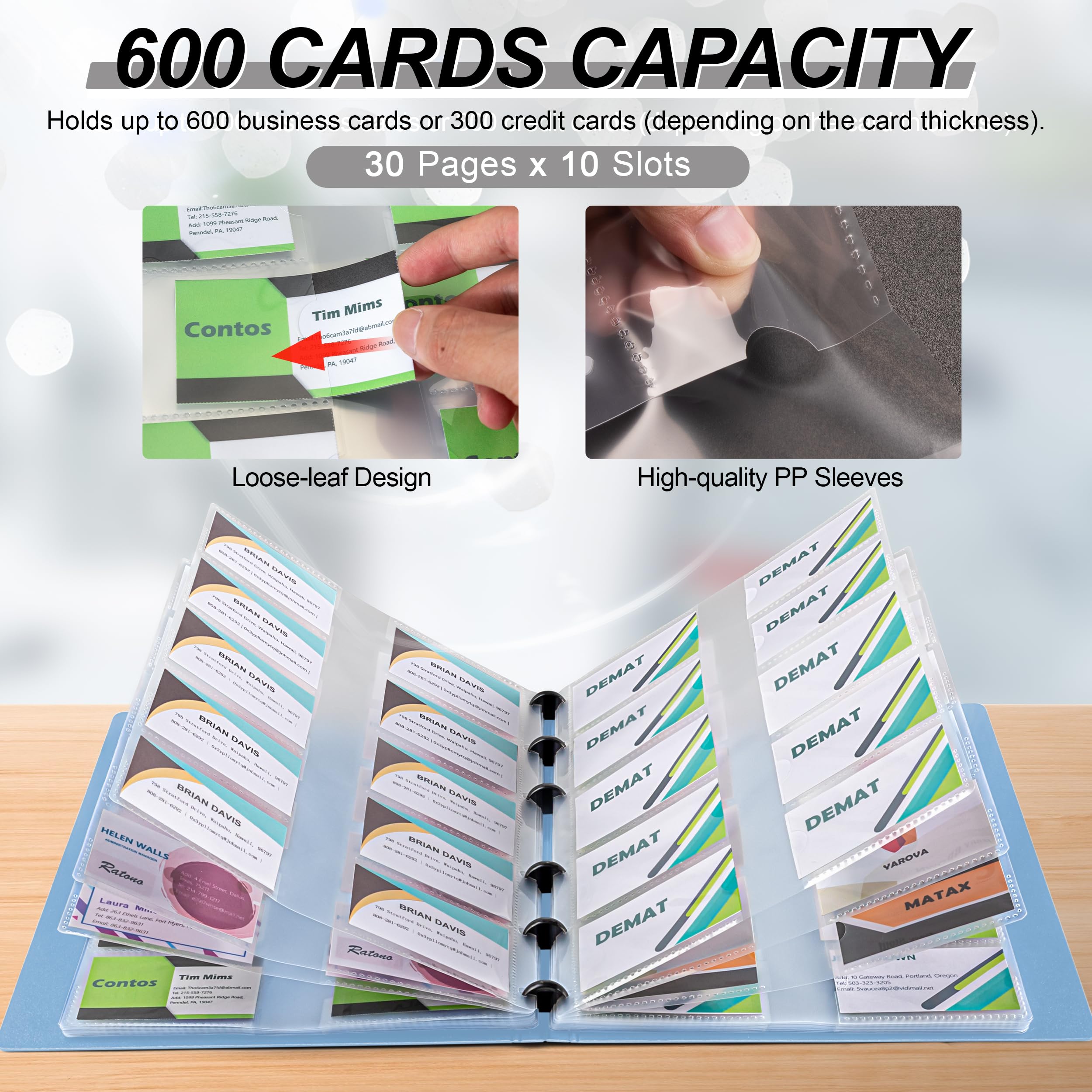 Snapklik.com : MyLifeUNIT Business Card Book, Name Card Holder Book