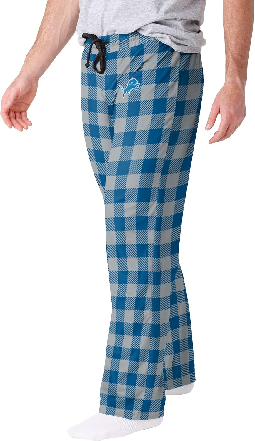 FOCO Men's NFL Team Logo Buffalo Check Lounge Pants