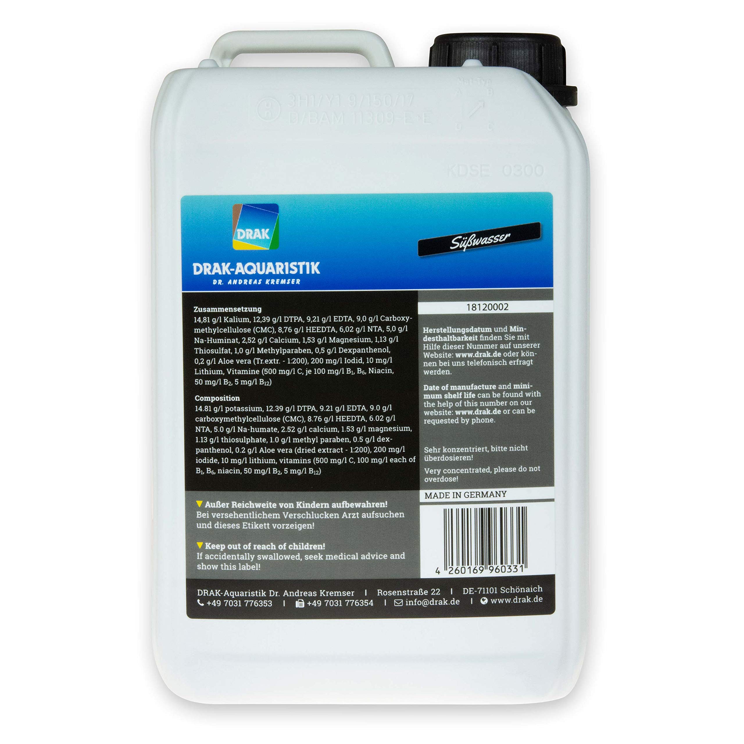 Aquadrakon Black Wasseraufbereiter 3,0 l Kanister