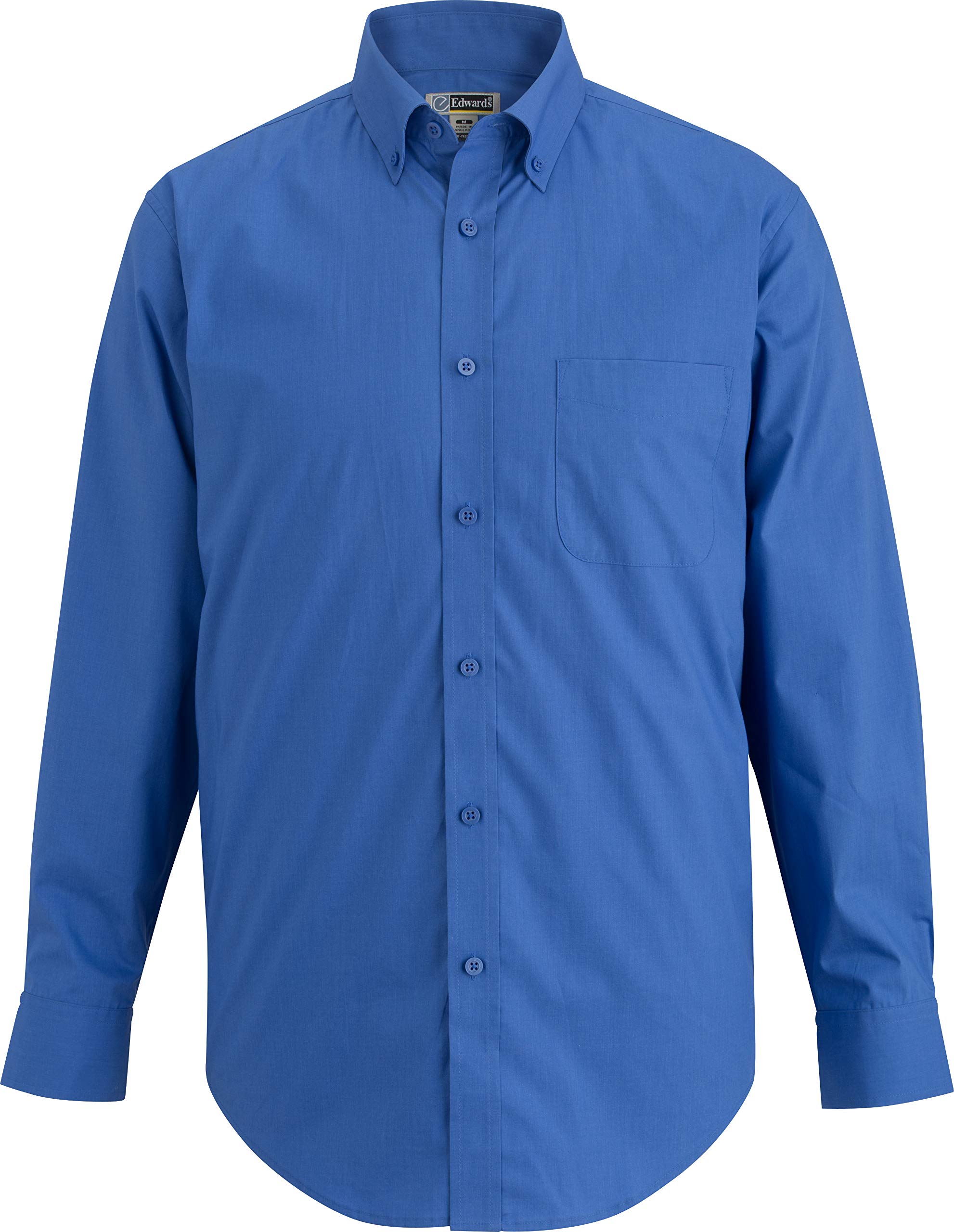 Edwards Men's Long Sleeve Stretch Poplin Shirt 3XL French Blue