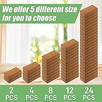 Vista 4 de Ladrillo de coco para suelo de coco orgánico - Paquete de 2 con bajo equilibrio de EC y pH - Fibra de alta expansión para hierbas y flores - Medio