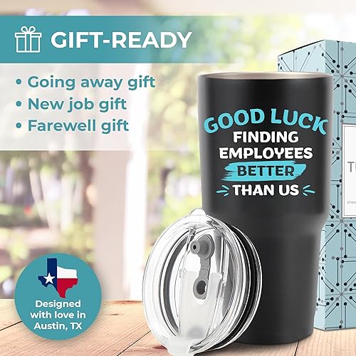 Miniatura 2 de KEDRIAN Vaso divertido de 30 onzas, regalos de jefe para hombres, regalo de broma para jefe que deja el trabajo, regalos del Día Nacional del Jefe