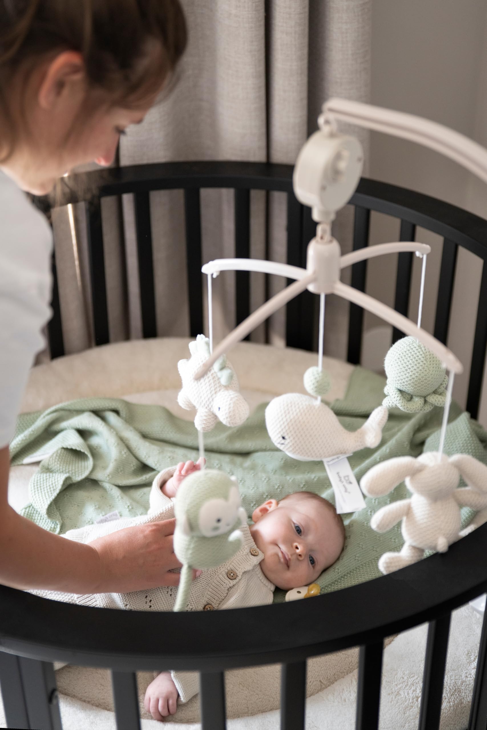 Baby's Only - Manta de Cuna Mood - Laurel Green - 100x135 cm