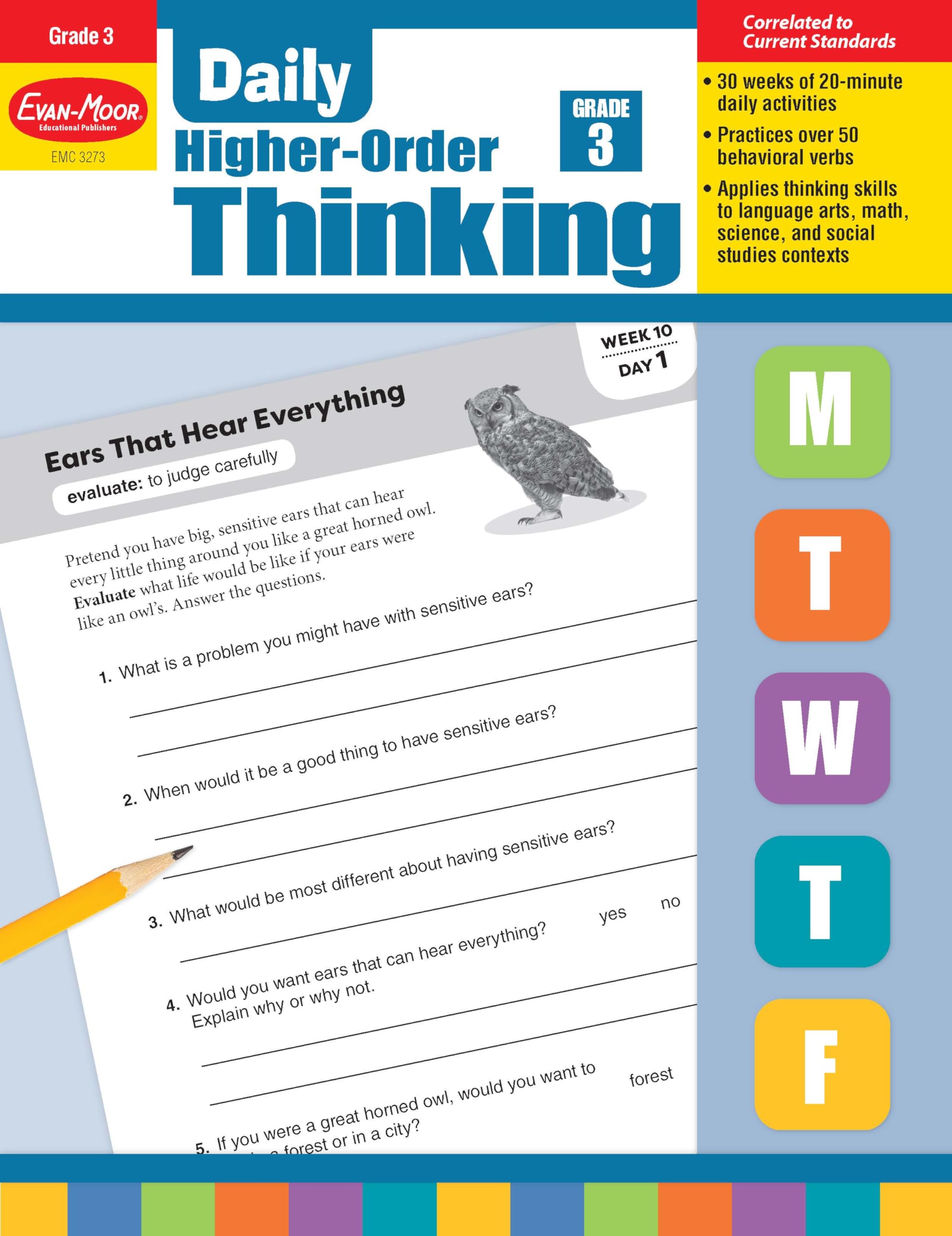 Daily Higher-Order Thinking, Grade 3 Teacher Edition Paperback – Teacher's Edition, 1 Jan. 2018