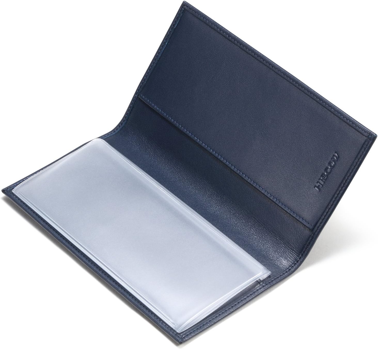 HISCOW Minimalist Checkbook Cover - Full Grain Leather - Image 3