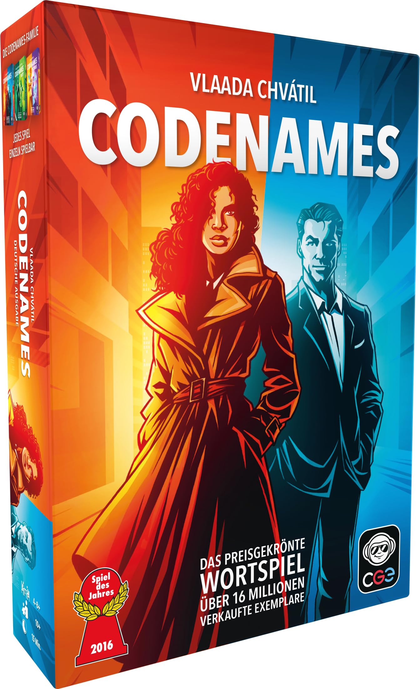 Czech Games - CZ066 - Card Game - Codenames, German version (2-8 Players, 12+)