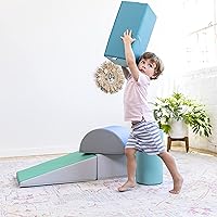 Vista 10 de ECR4Kids SoftZone - Juego de escalada y gateo, bloques de construcción, contemporáneo, 5 piezas