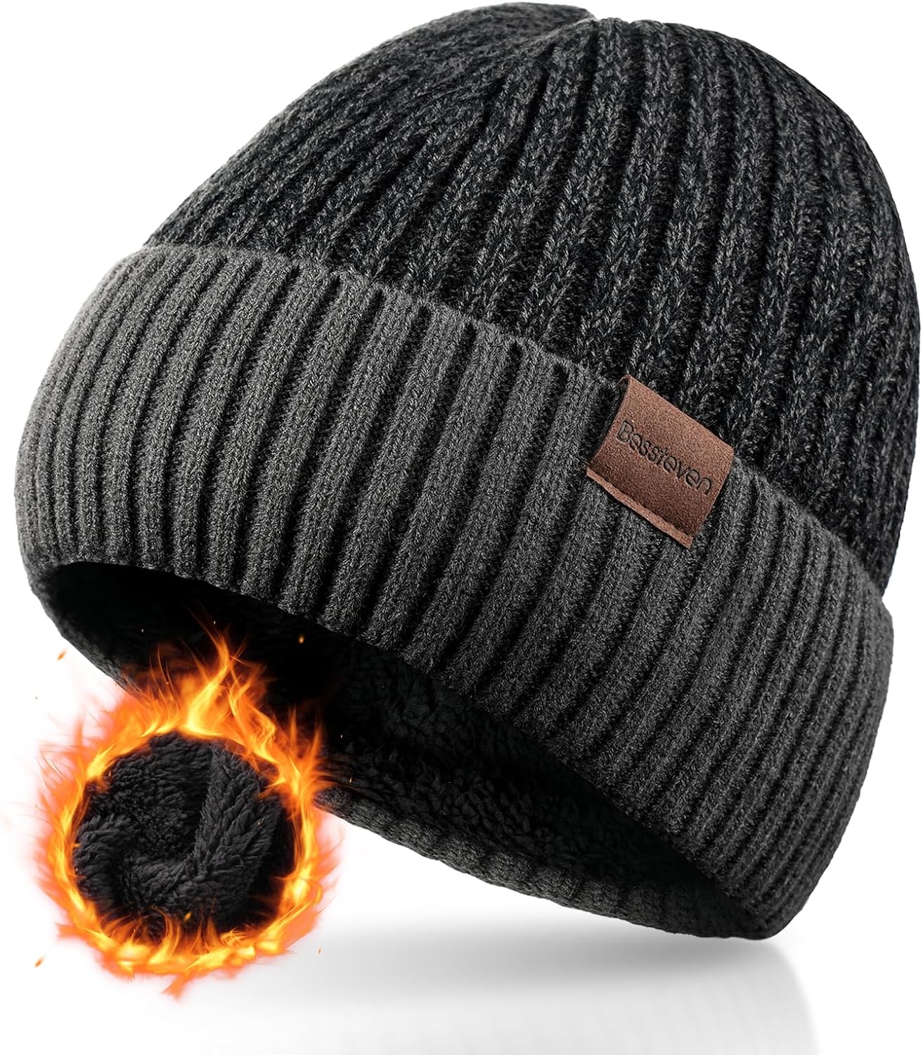 Winter Beanie Hat for Men Women: Warm Fleece Lined Beanie Knit Ski Stocking Cap Cuffed Cap for Cold Weather Running Winter Beanie Hat for Men Women: Warm Fleece Lined Beanie Knit Ski Stocking Cap Cuffed Cap for Cold Weather Running