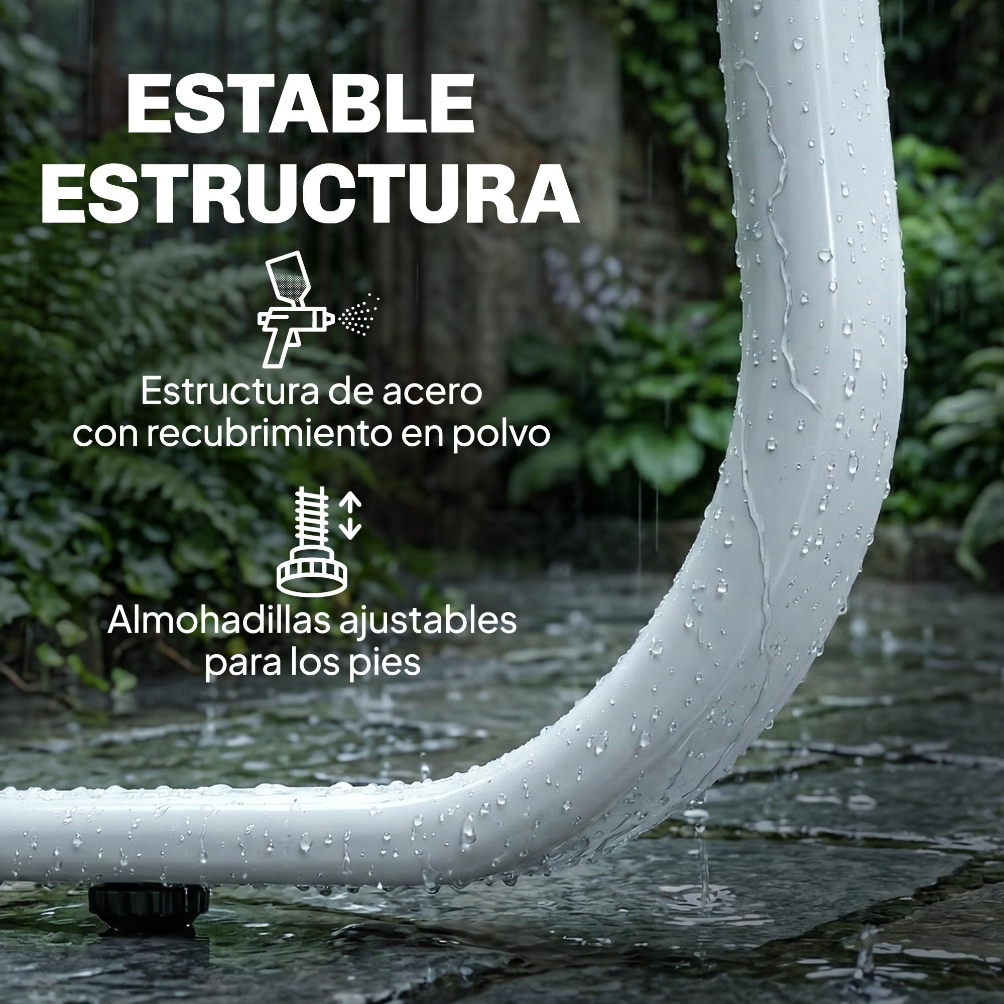 Outsunny Conjunto Jardín Exterior de 4 Piezas, Muebles Jardín Exterior con Sofá de 2 Plazas, 2 Sillones, Mesa de Vidrio Templado, Tela de Textilene Transpirable, Estructura de Acero, Caqui — view 6