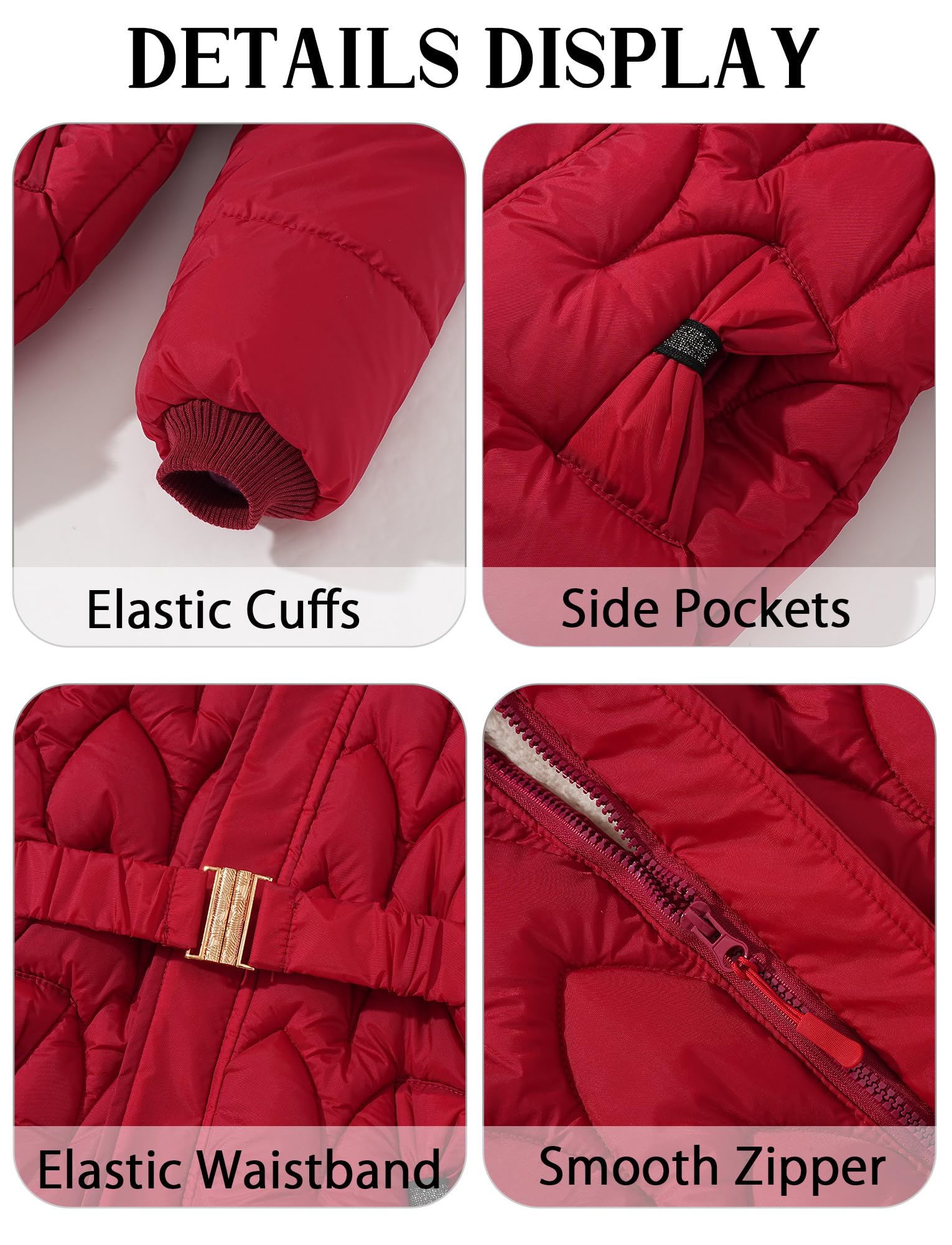FEOYA Bambina Giubbotto Invernale Pelliccia Bimba Piumino Parka Felpa Bambine Cappotto In Pile Con Il Cappello Bambini Giubbotto Elegante Outwear Tinta Unita All'Aperto 3-8 Anni