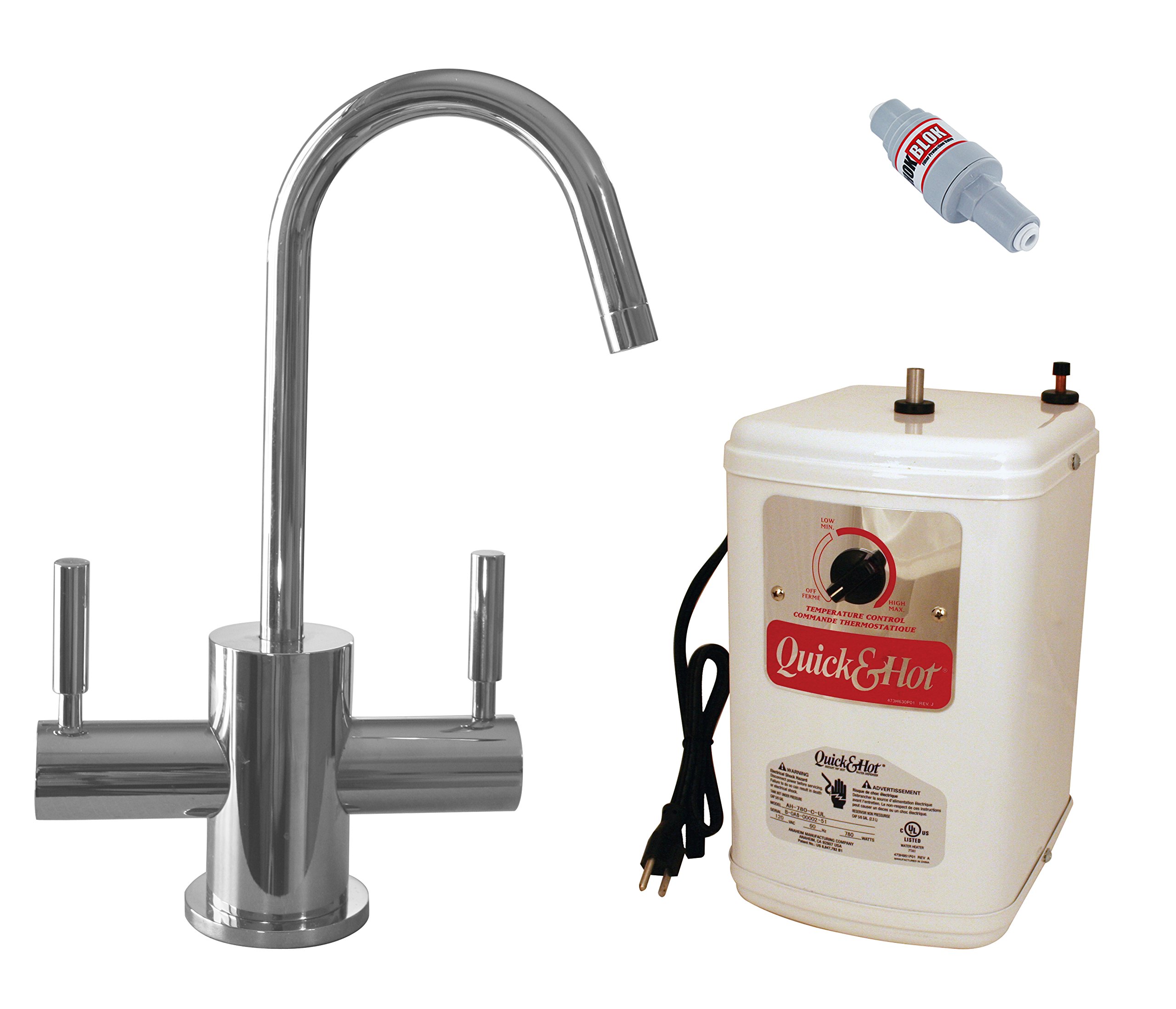 Westbrass D2051HFP-26 Hot Water Dispenser, 10", Polished Chrome