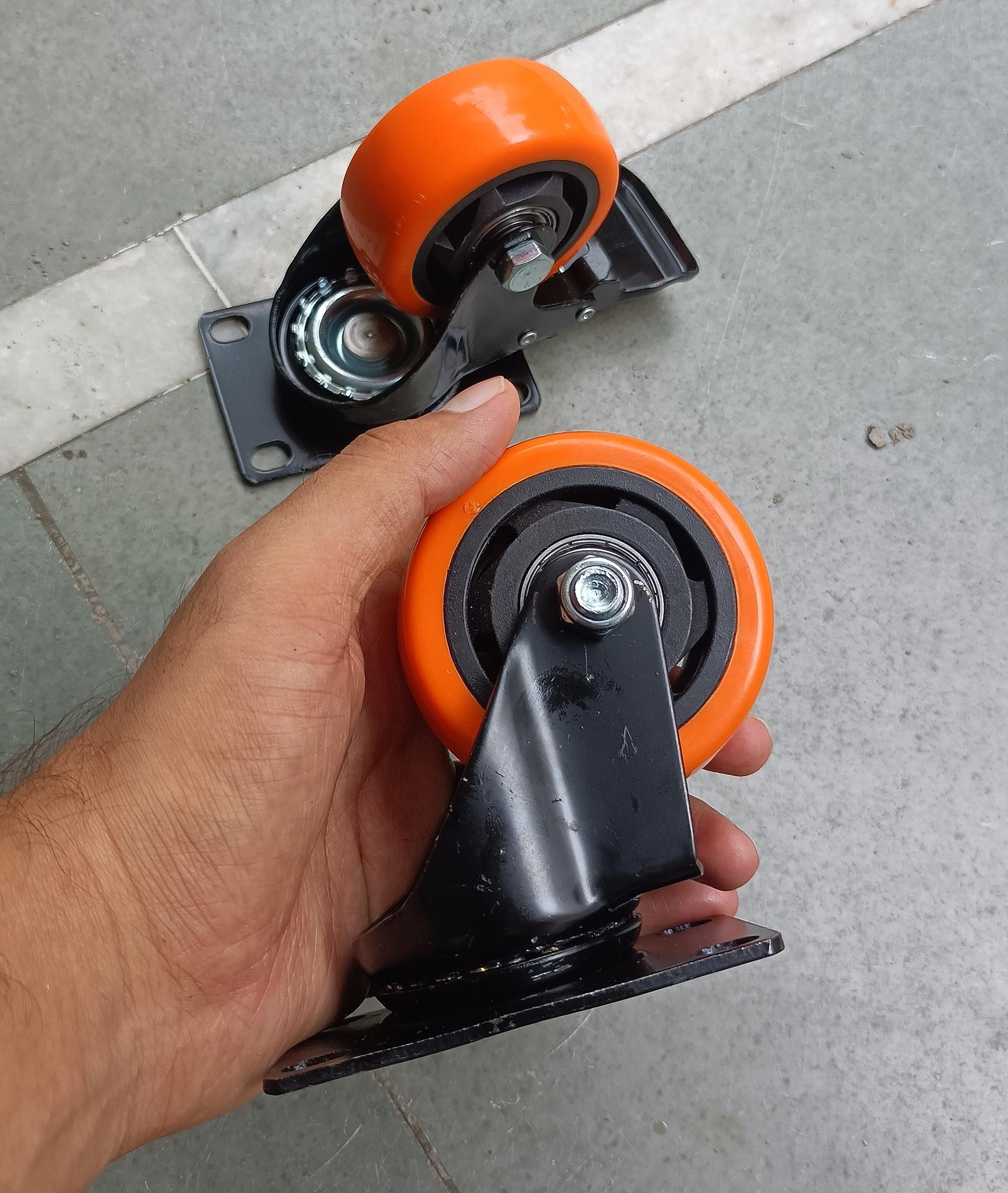 Buy Reva 3 inch Industrial caster wheel heavy duty for shopping carts