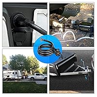 Vista 7 de Nilight 50049R - Cable de remolque de 7 vías de 8 pies de alta resistencia con enchufe de 7 entradas alineadas para camión, camper, hoja moldeada