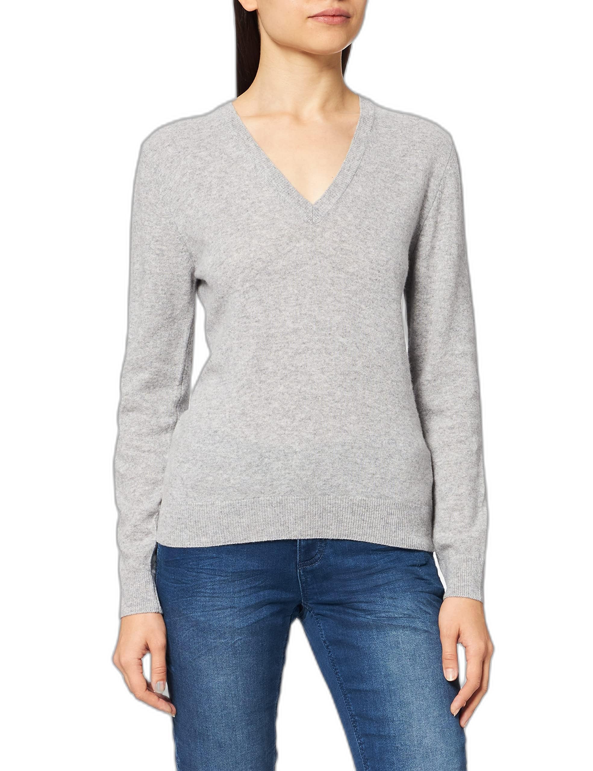 United Colors of Benetton Maillot Col V M/L 1002d4488 Sweater Femme (Lot de 1)