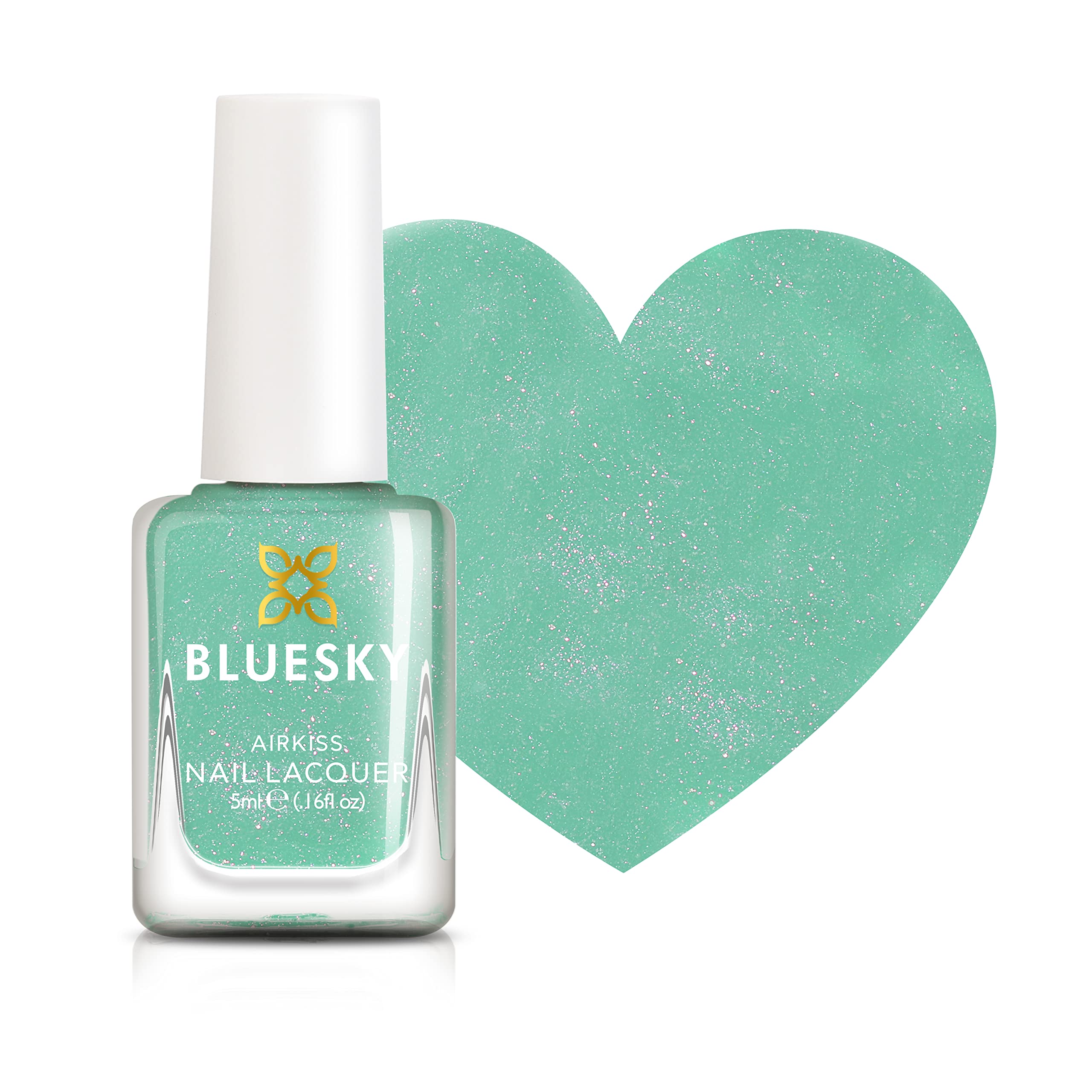 Bluesky Kids Nail Varnish – TURQUOISE SPLASH, Turqoise Green. Easy Peel-off, Non-Toxic, Water- based, Odour-free Nail Polish for Kids, 5ml
