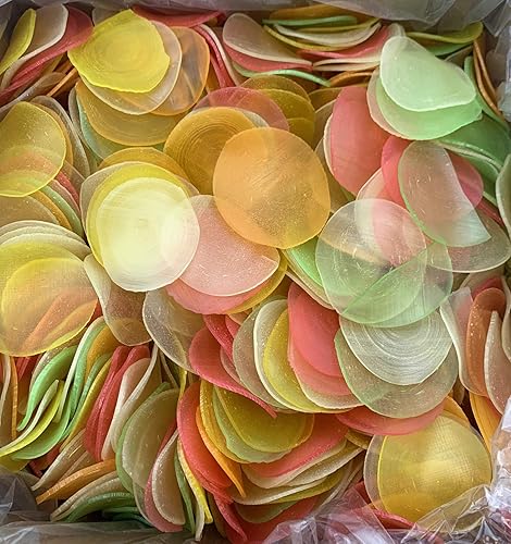 KC Commerce Galletas de gambas crudas, tamaño familiar de 5 libras, crujientes y deliciosos chips de camarones para aperitivos y aperitivos de