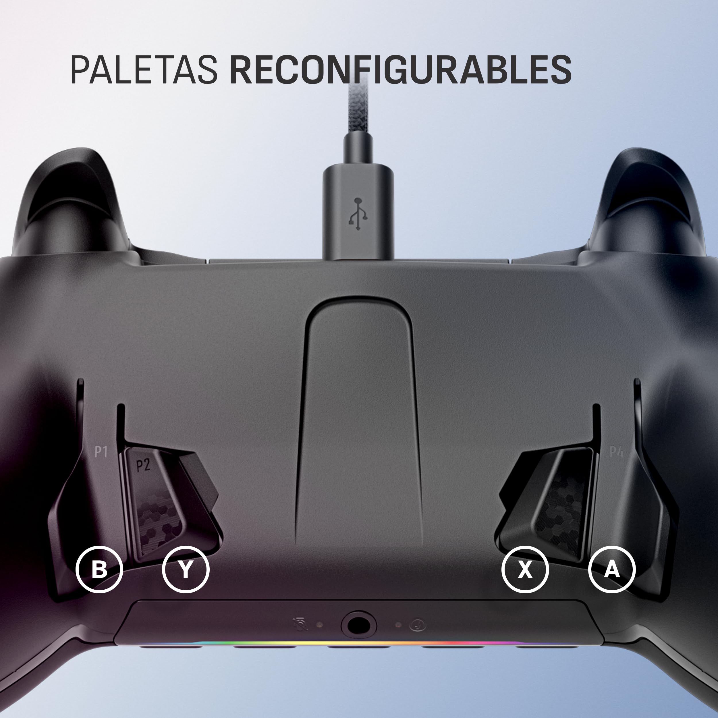 Scuf ENVISION V2 (2025) Mando de Juegos Sólo Para PC Con Cable – Pulgares Antideriva – Cinco Teclas G Extraíbles – Palas Traseras Extraíbles – Negro