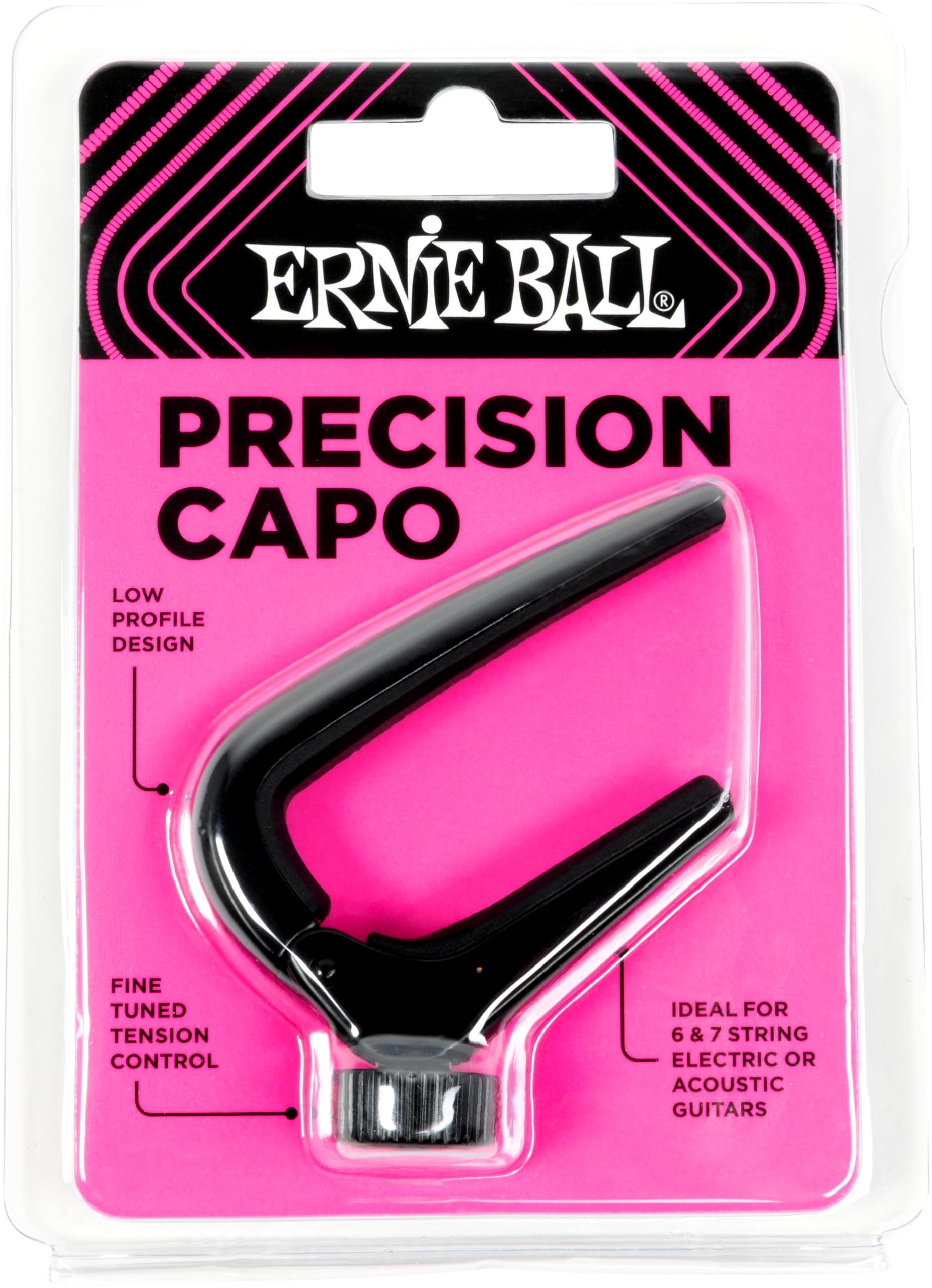 Ernie Ball Precision Capo - Black