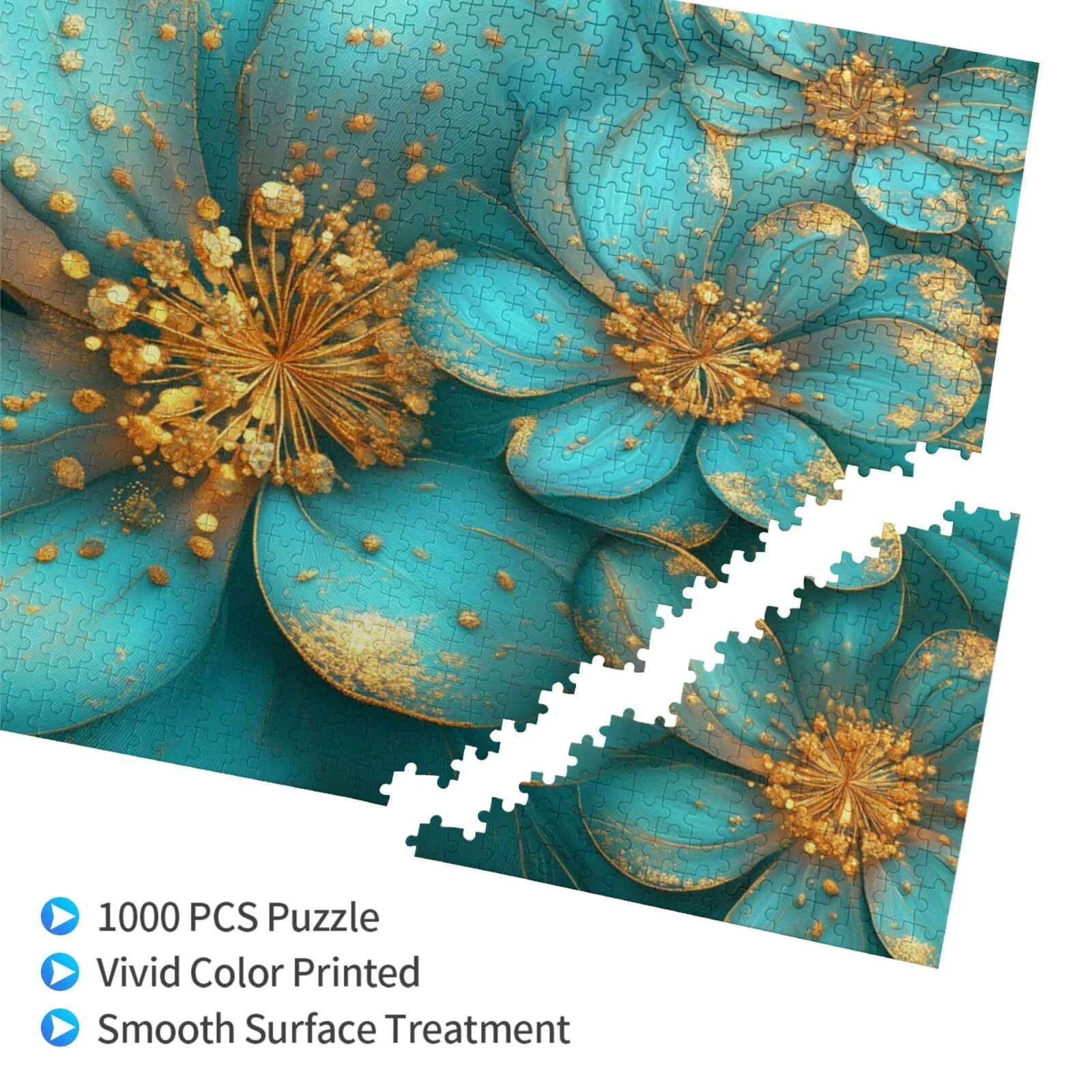 Puzzle 2000 Teile, Puzzle Erwachsene, Holzpuzzle Blume Impossible Jigsaw, Clevere Rätsel, HD Farbe Jigsaw mit Geschenkbox Verpackung for Room Decor, Geschenke für Frauen Traum 100x70cm p-1436