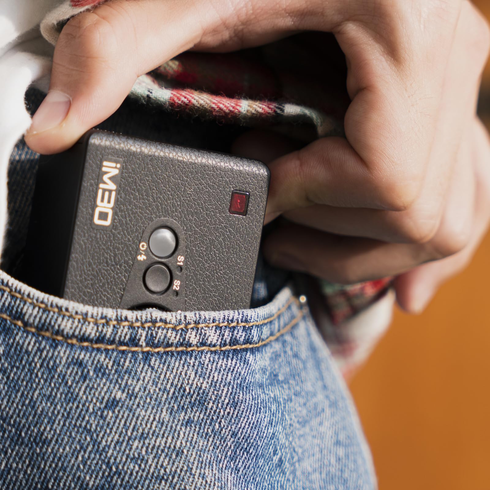Godox iM30 Mini Flash de Cámara, 230 Flashes de Máxima Potencia, Control Óptico S1/S2, 7 Niveles de Potencia, Compatible con Zapata de un Solo Contacto