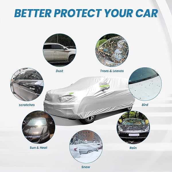 210D Polyester SUV Full Car Cover 4