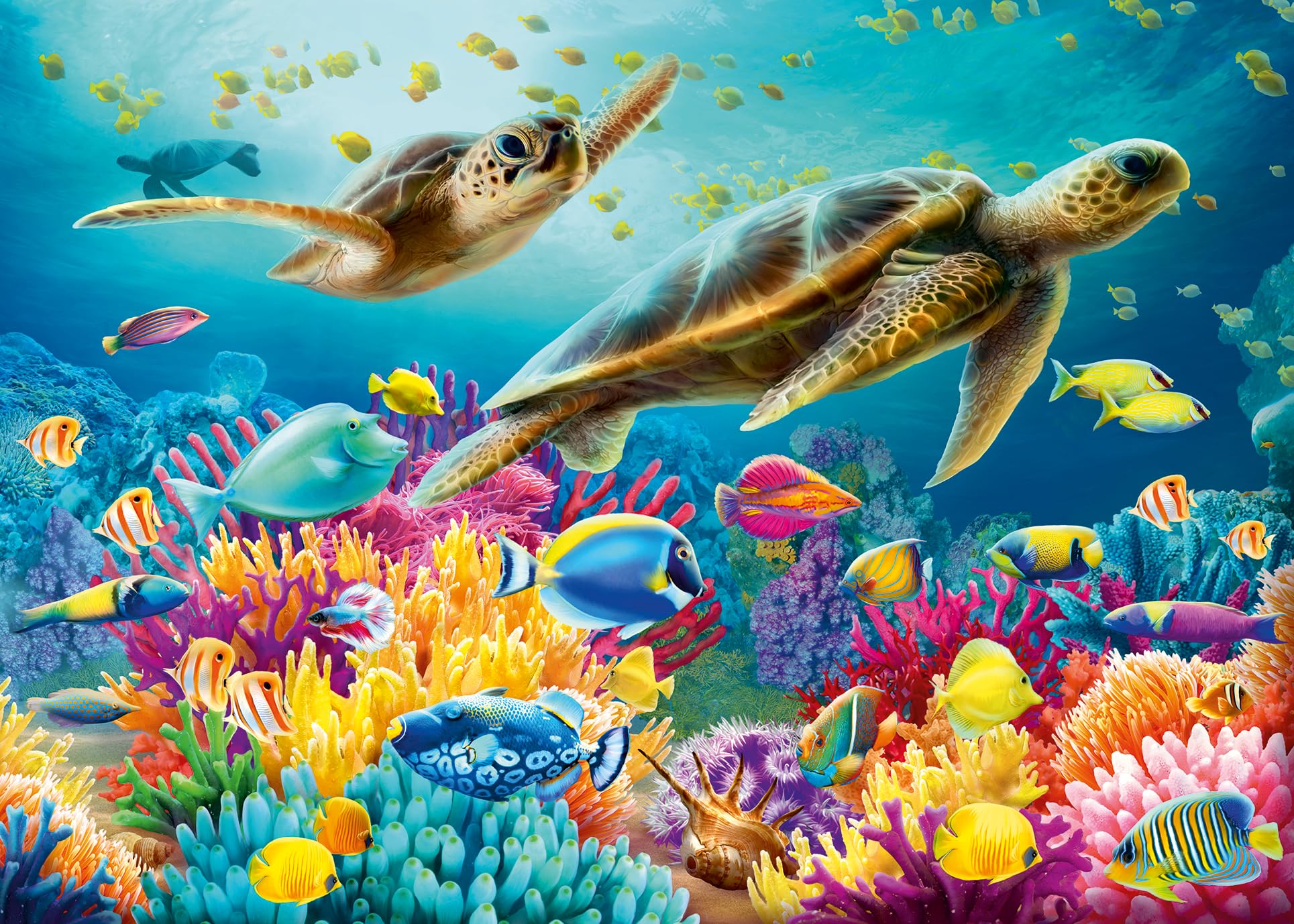 Ravensburger 12000577, Blue underwater world, 1000 pieces jigsaw puzzle, Puzzle for adults and kids age 14 years up