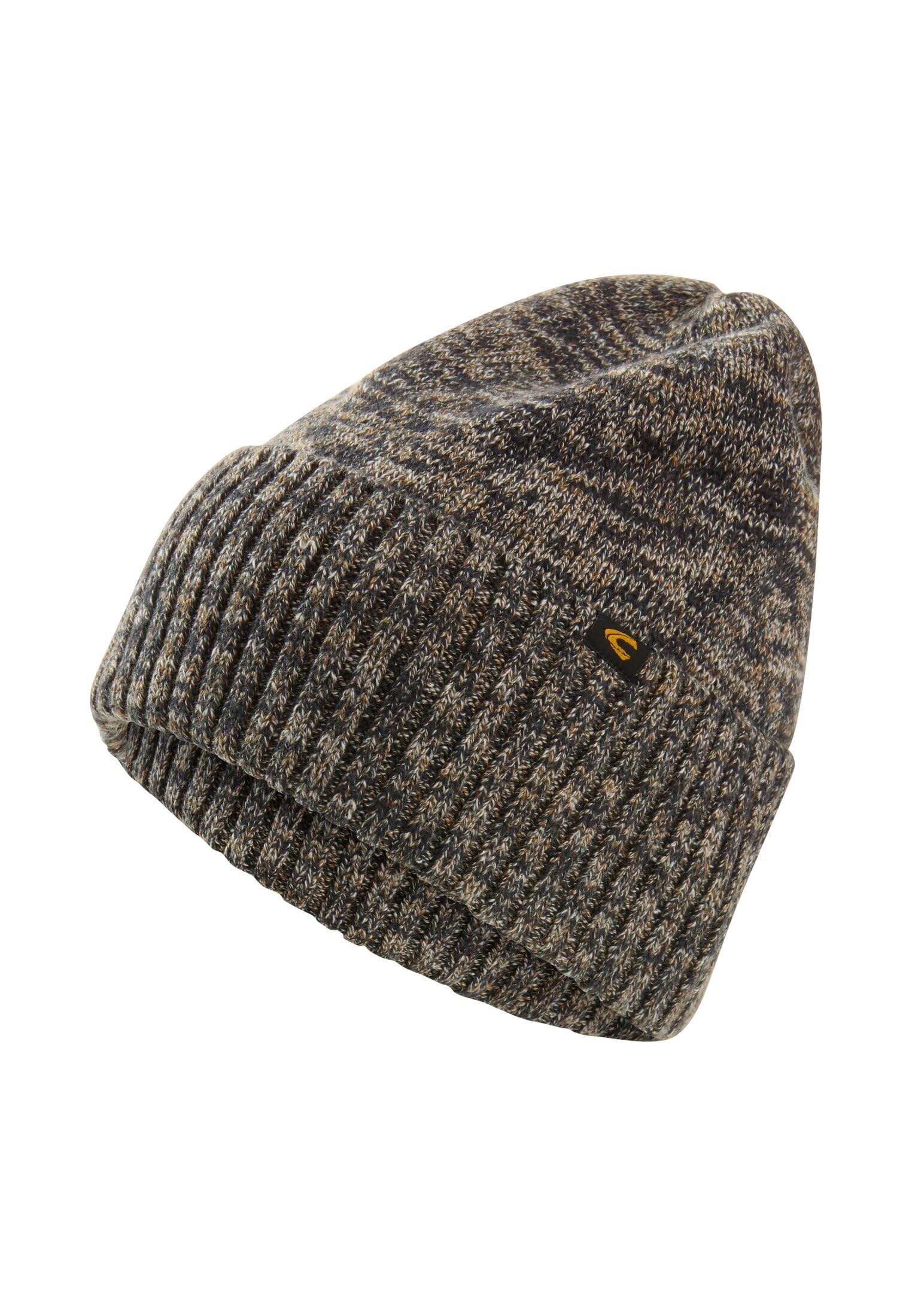 camel active Herren Beanie aus Reiner Baumwolle