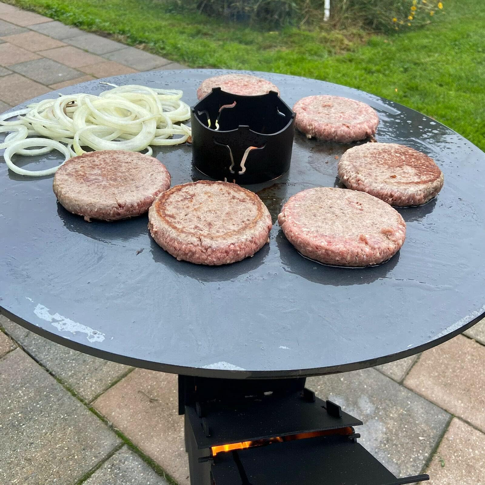 A. Weyck Tools Wok-Aufsatz (Ø 10 cm) für Raketenofen, Feuerplatte, Wok-Krone, Dutch Oven, Grilleinsatz #685