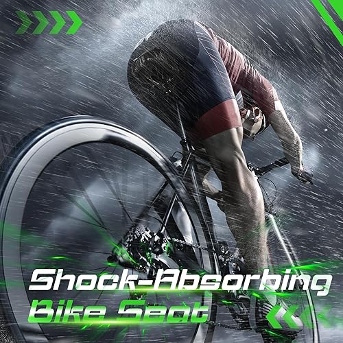 Miniatura 9 de Zacro  Cojín para el asiento de bicicleta con funda de gel acolchada para hombres y mujeres asiento de bicicleta cómodo y extra suave compatible con