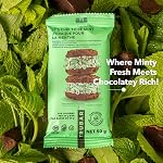 TRUBAR Barre de protéines végétalienne, il est à la menthe d'être croustillant, sans gluten, à base de plantes haute fibre, sans lait, faible graisse, non GMO, Pas d'alcools sucrés, 12G Protéines maigres, 13G Fibre, barres de snack en bonne santé, 12 CT