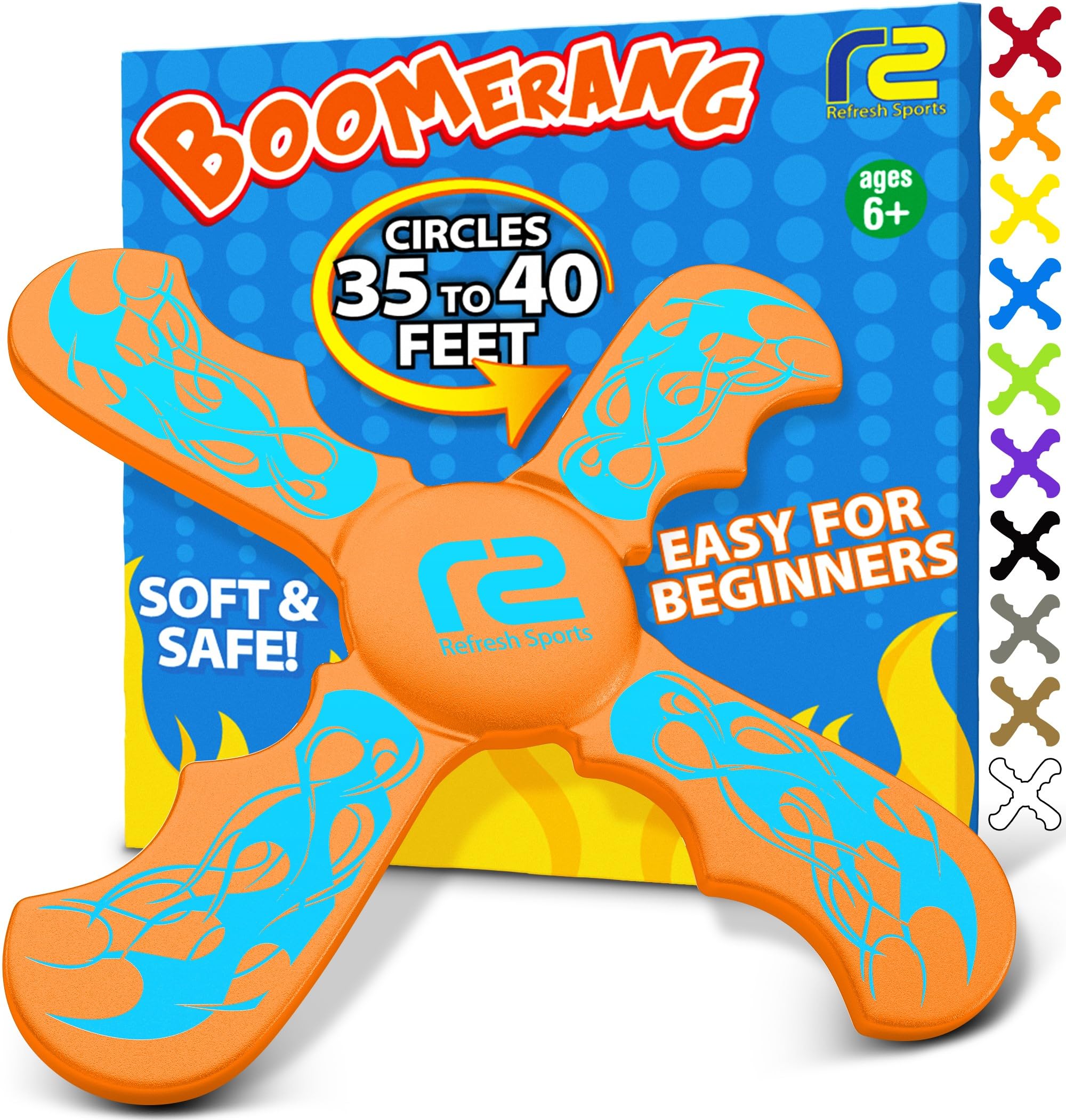 Boomerang for Kids - Stocking Stuffers For Kids - Best Gifts for Boys & Girls Gift Ideas - Kid Stocking Stuffers & Fun Holiday Presents Outdoor Toys - Fun Children Birthday Party Favors & Goodie Bag