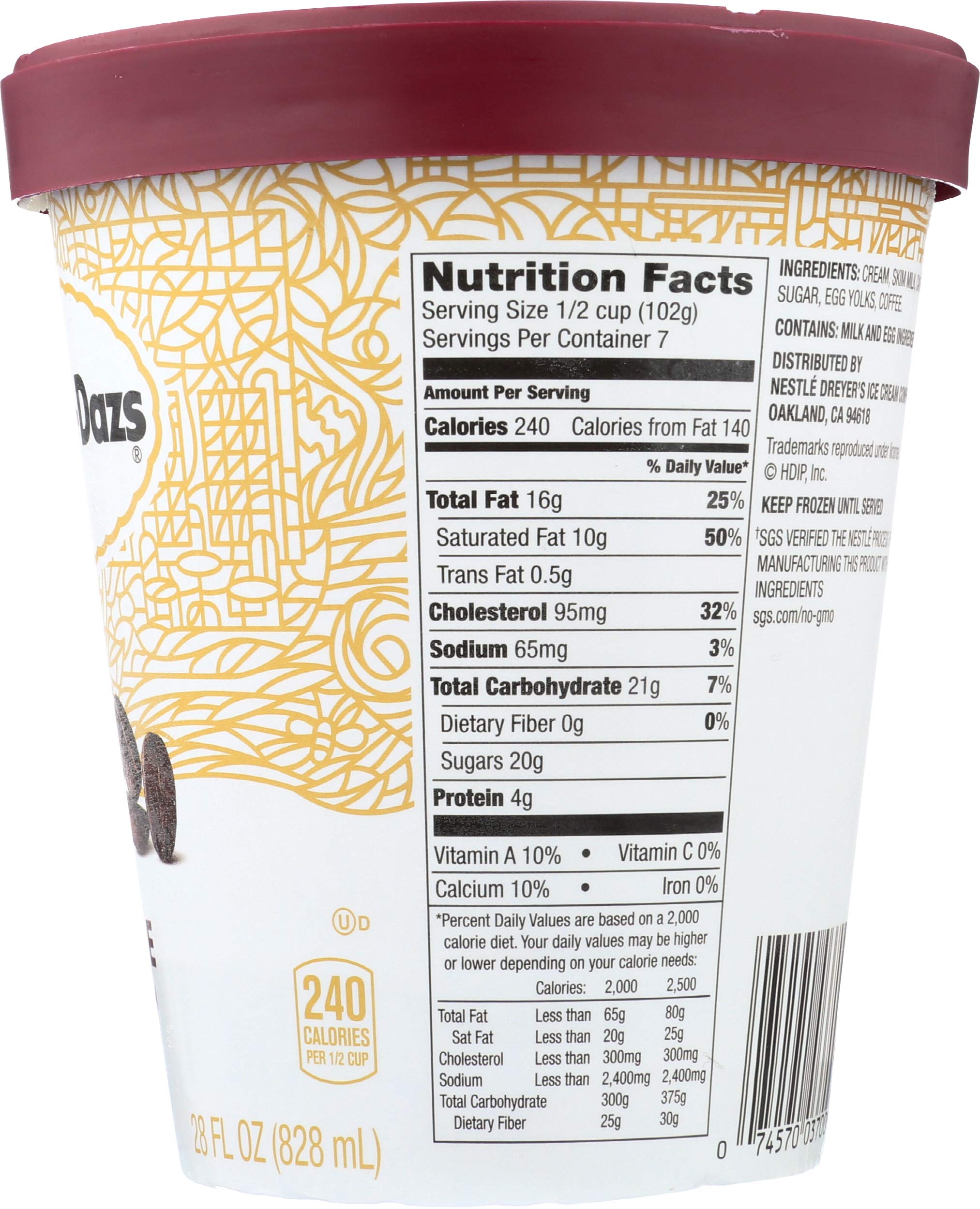 Amazon.com: Haagen-Dazs Ice Cream Frozen, coffee, 28 Fl Oz : Everything Else