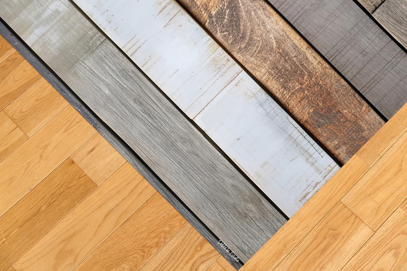 DobleUve Estudio Vinyl Teppich Oasis | Mehrfarbig | 140x200 cm | Waschbarer Rutschfester Küchenläufer | Vinylteppich Kinder | Vinylboden | Vinylteppich für Wohnzimmer