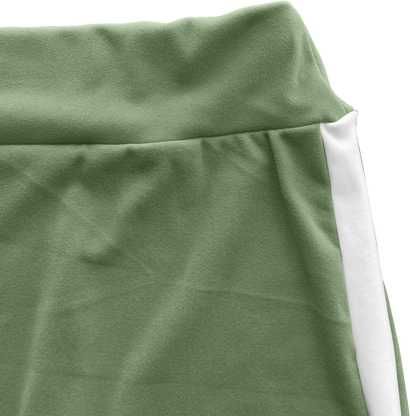 Women 2 Piece Outfit Long Sleeve Zip Up Crop Jacket High Waist Stretchy Pants - Image 7