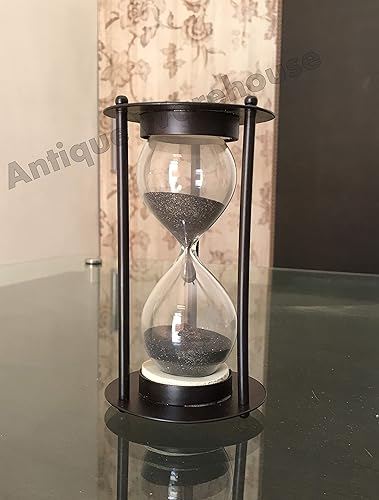 Miniatura 3 de Temporizador de arena náutico hecho a mano, hecho a mano, perfecto regalo de marineros para hombres, mujeres, marido, esposa, padre, cumpleaños,