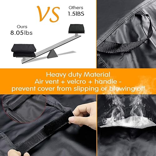 Miniatura 3 de Grisun Funda para parrilla PS9900 para parrilla de gas y carbón, Pit Boss Memphis Ultimate Grill GC7000 DG1100S 4 en 1, rejillas de cocina de hierro