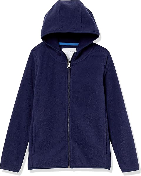 Amazon Essentials Boys and Toddlers' Polar Fleece Full-Zip Hooded Long Sleeve…