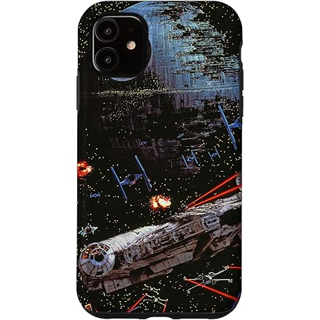 iPhone 11 Star Wars Return of the Jedi Death Star II Battle Black Case