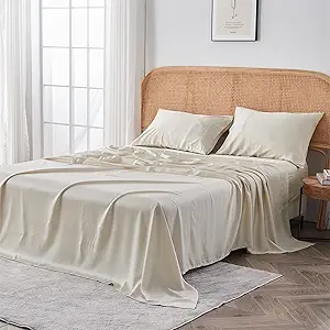 Sijo AiryWeight Tencel Sheet Set, 100% Lyocell Derived from Eucalyptus, Buttery Soft, Architectural Digest 2022 Best Cooling Sheets Winner - 3pc - 1 Pillowcase 1 Fitted 1 Top (Fog, Twin XL)